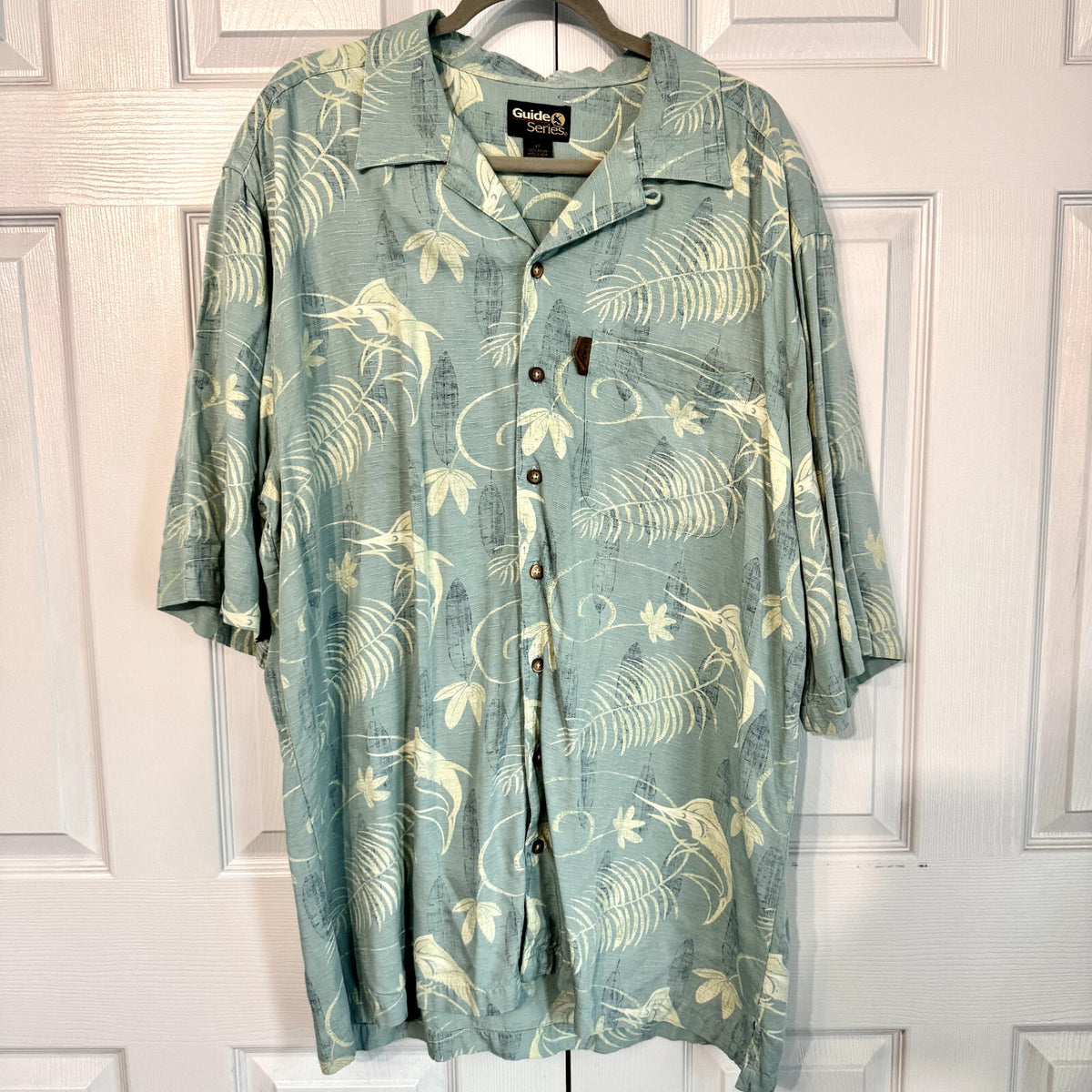 Guide Series LT Rayon Hawaiian Shirt Blue