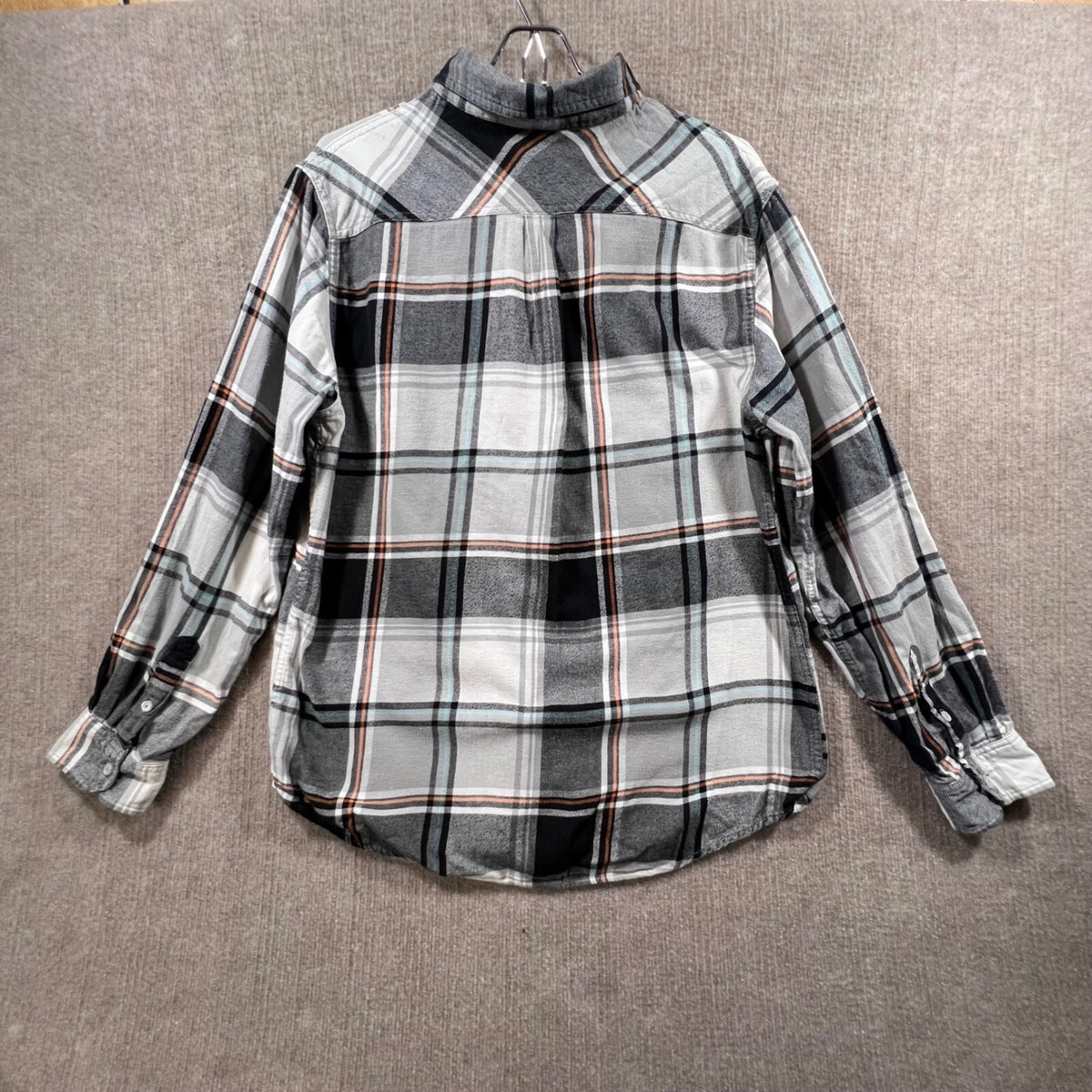 Mossimo Supply Co Athletic Fit Plaid Flannel Shirt Long Sleeve Button Up Men L G