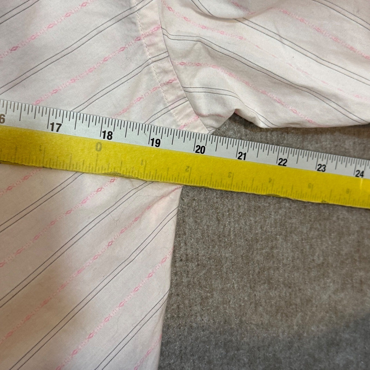 Ted Baker London Button Up Shirt Mens 3 Pink Striped Long Sleeve Cotton Preppy