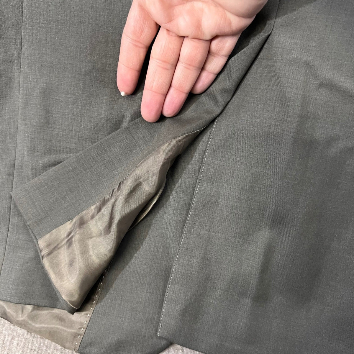NWT Tommy Hilfiger Ithaca Crest Collection 40 Short Wool Blazer Olive Green
