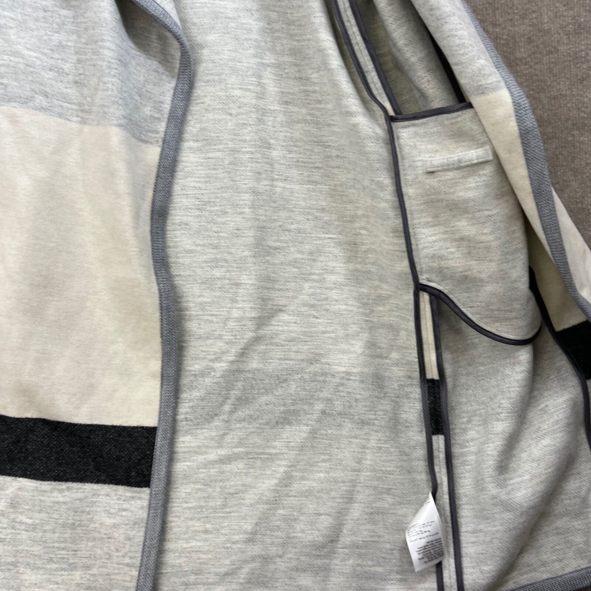 LK Bennett London Colorblock Open Front Longline Cardigan Sweater Coat