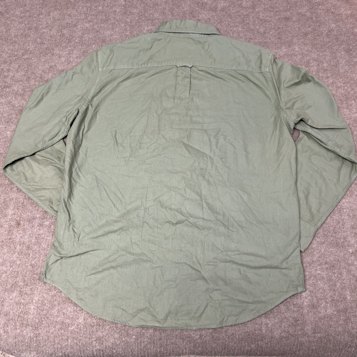 American Eagle Mens Large L LG Sage Button Down Casual Preppy Comfort Shirt