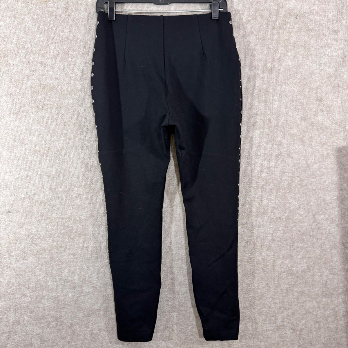 Lysse Leggings Womens Large Black Studded Ankle Stretchy Minimalist