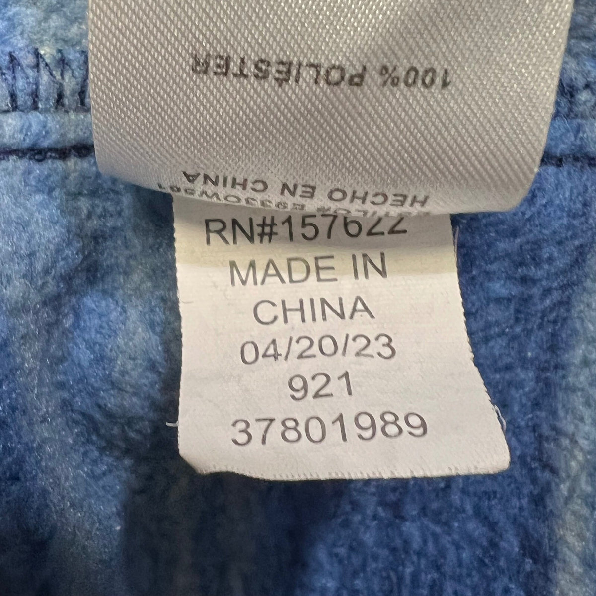 Eddie Bauer Kids Fleece Jacket Full Zip Blue Striped XS (5/6) Outdoor