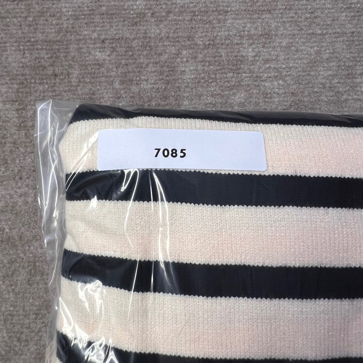Striped Turtleneck Sweater Relaxed Fit Black White XL Viscose Cozy Oversized