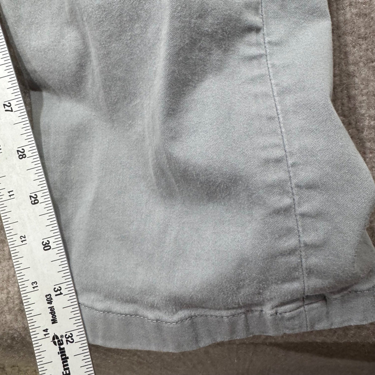 Mavi Jeans Johnny Slim Fit Chinos Pants Light Gray Mens Size 34 34