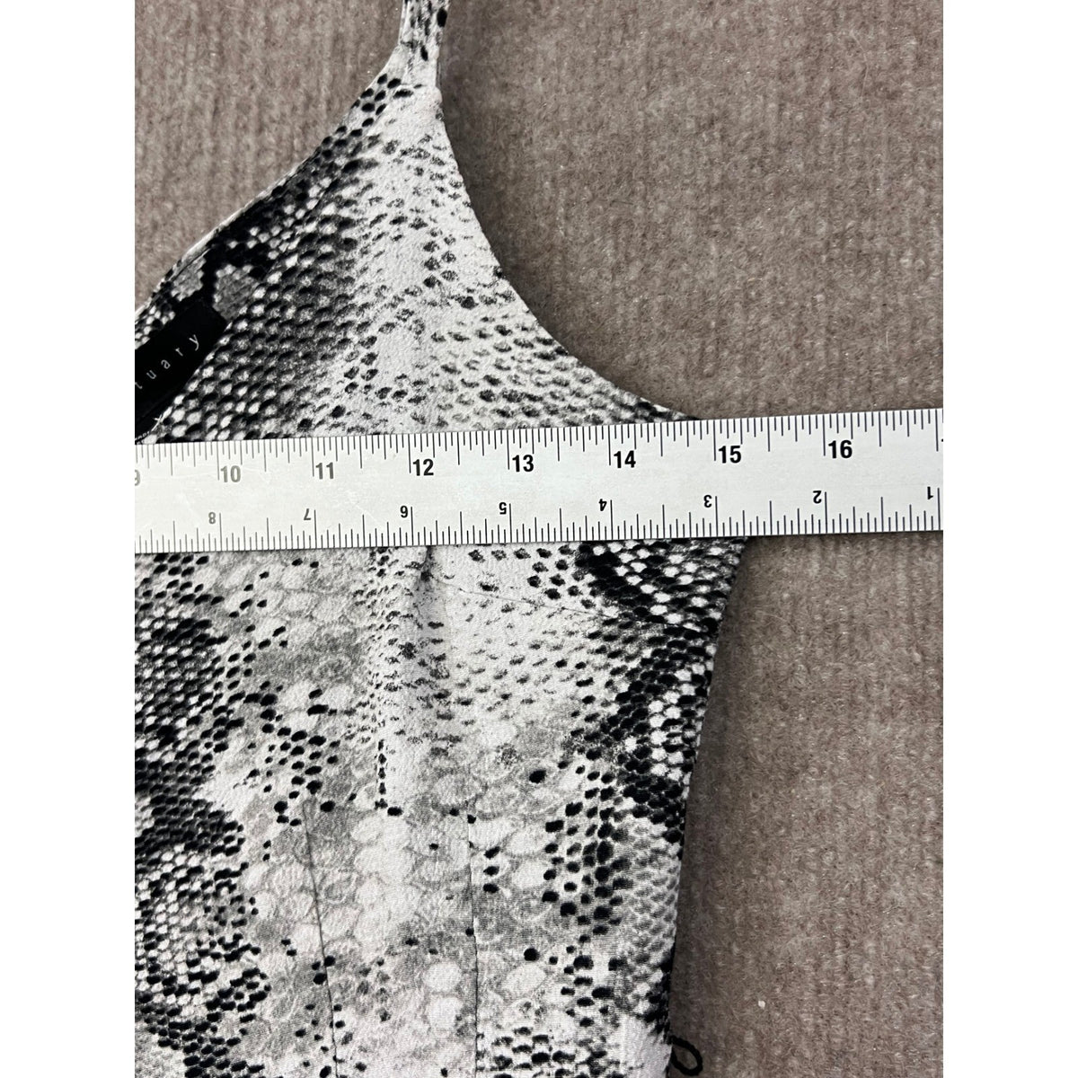 Sanctuary XS Snakeskin Print Mini Dress Sleeveless V Neck Wrap
