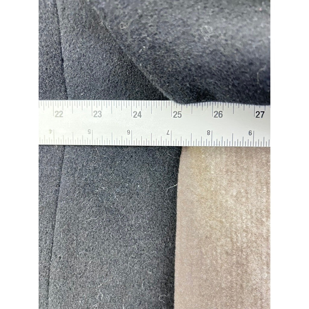 Mark Alexander Black Wool Cashmere Blend 46L Overcoat Men Long Top Coat Classic