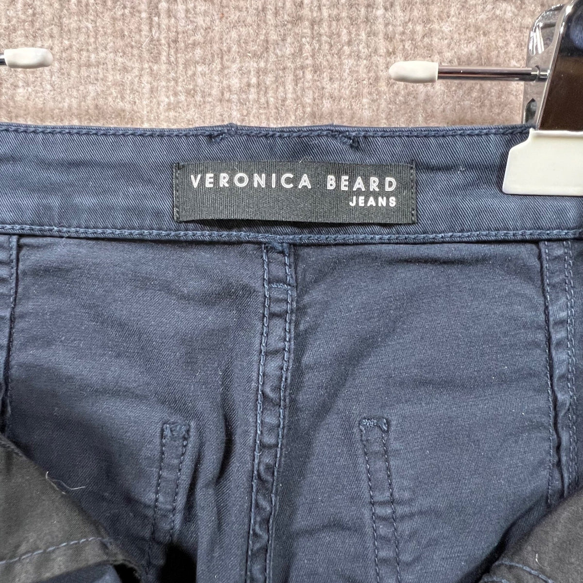 Veronica Beard Jeans Ayla High Rise Chinos Sz 28 x 26 Blue High Rise Minimalist