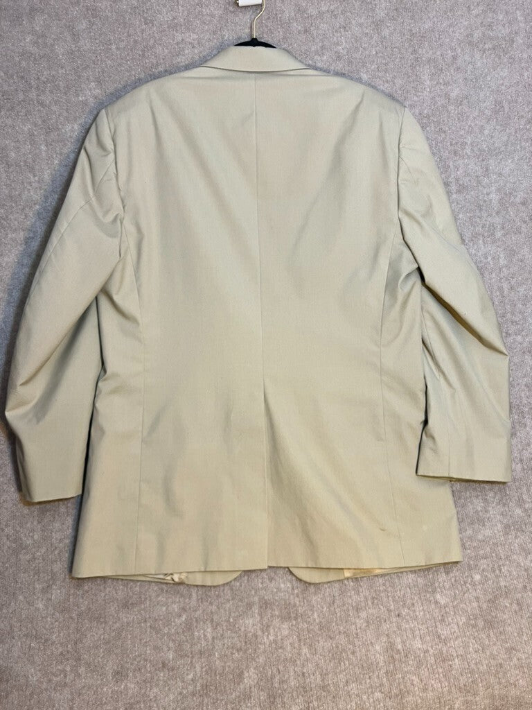 Brooks Brothers Tan Jacket Men 44L Single Vent Light Weight Sport Coat