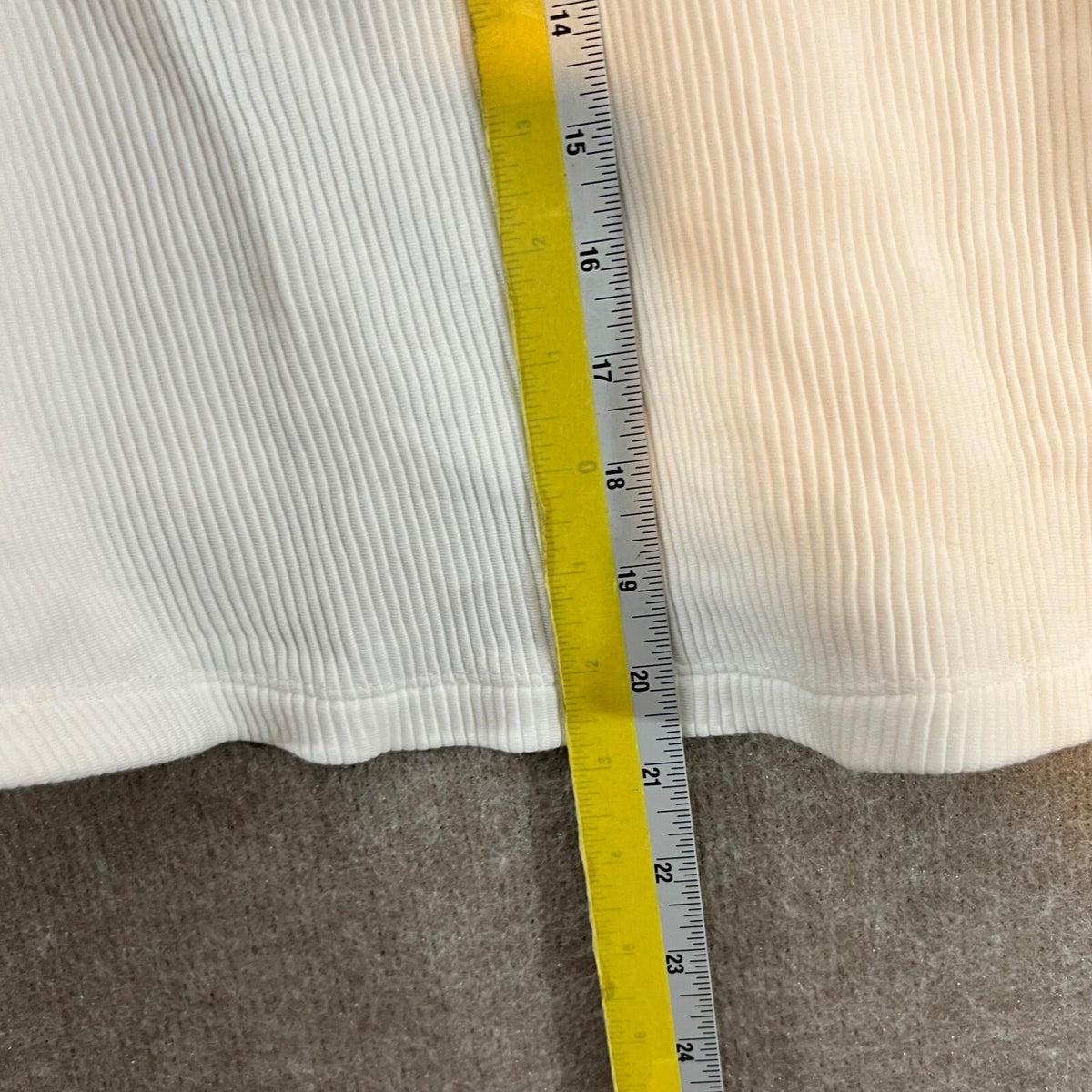 Varley Ribbed Turtleneck Pullover Women XS White Long Sleeve Cotton Loungewear