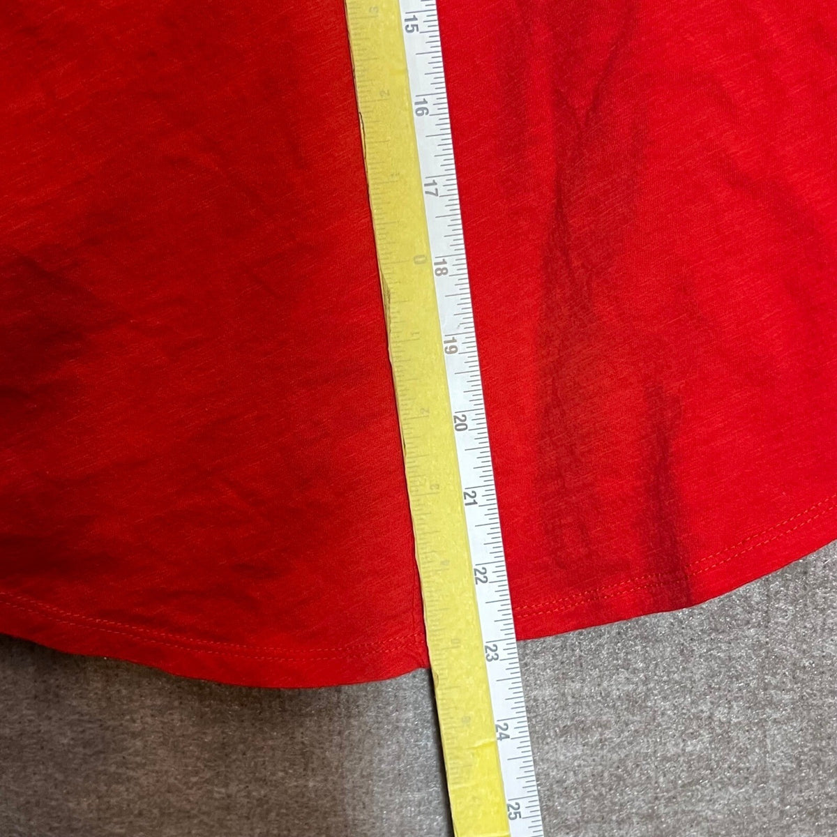 LOFT Ann Taylor Long Sleeve Shirt Womens Small Orange Red Slub Knit Casual