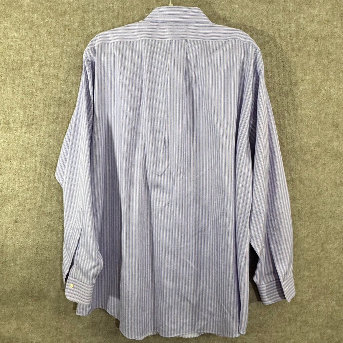 Brooks Brothers Button Down Shirt Mens 18-35 Regent Striped Non-Iron Minimalist