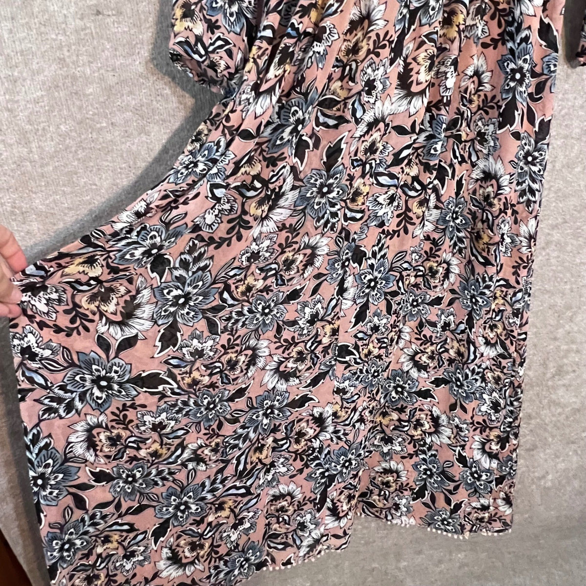 For Love & Lemons Gracie Maxi Dress M Floral Long Sleeve Revolve Boho Romantic