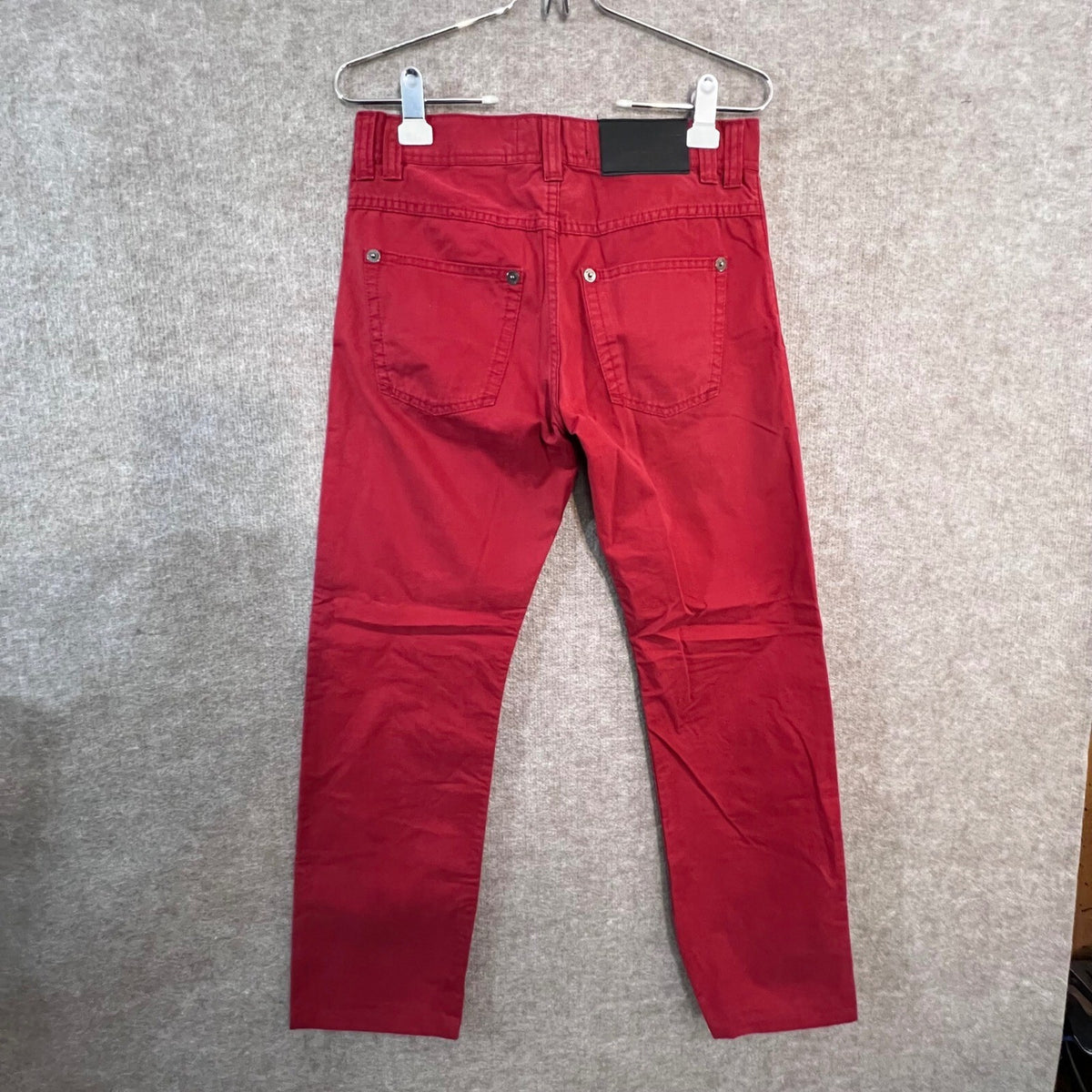Love Moschino Tequila Bum Bum Pants Women 29 Red Regular Leg Cotton Designer