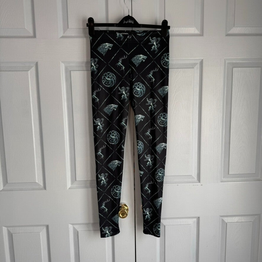 BlackMilk Game of Thrones Leggings L Sigils House Stark Lannister Targaryen