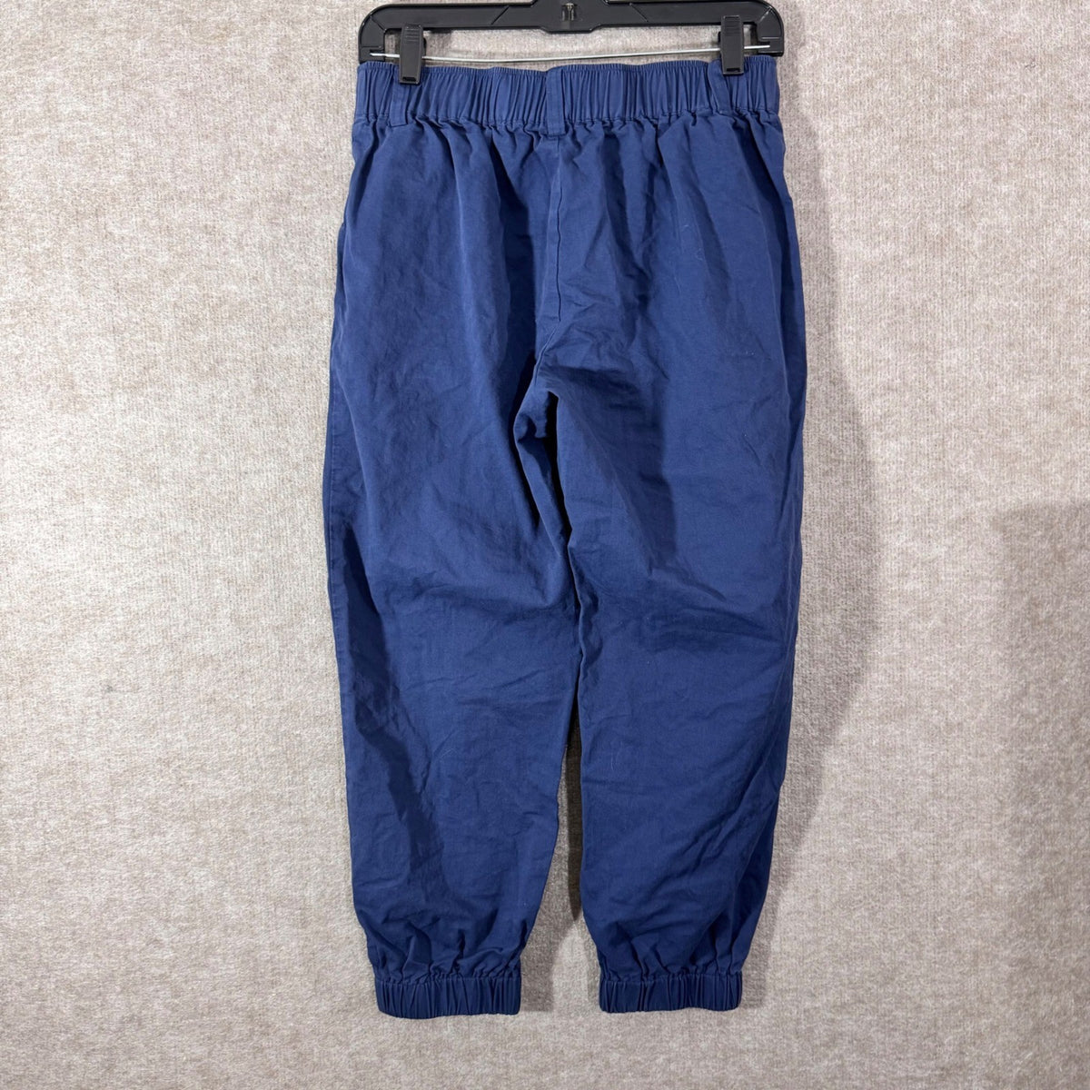 Halara Jogger Pants Womens Medium Blue Cotton Elastic Waist Boho Minimalist