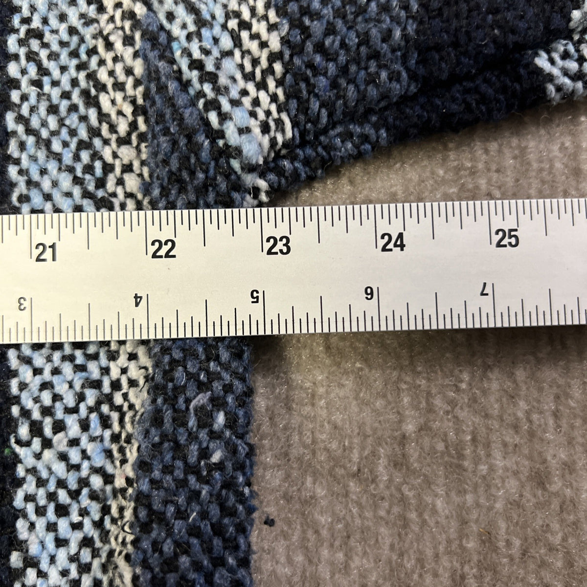 Vtg Franks Textiles Hoodie Gray Blue Black Baja Mexican Poncho Mexico | Size L