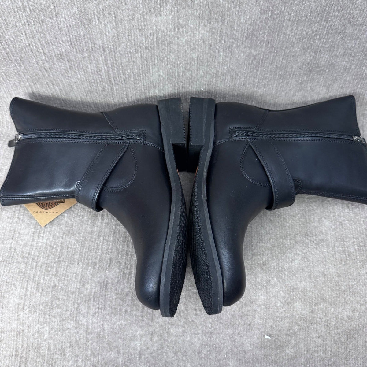 Harley Davidson Women's Barlyn Black Leather Engineer Boots Size 10