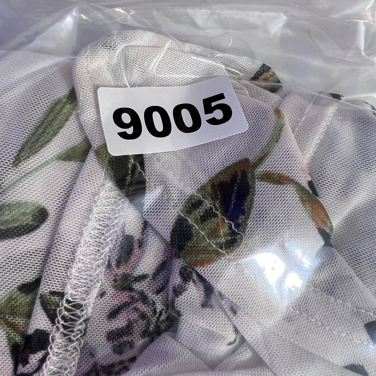 ReVamped Floral Mesh Kimono Cardigan Large White Purple Sheer Boho Romantic