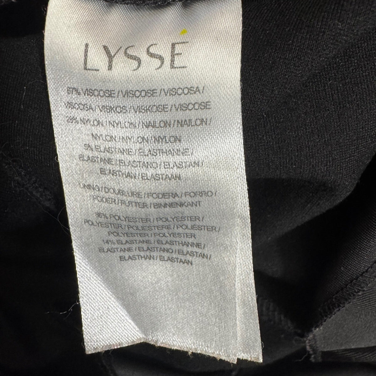 Lysse Leggings Womens Large Black Studded Ankle Stretchy Minimalist