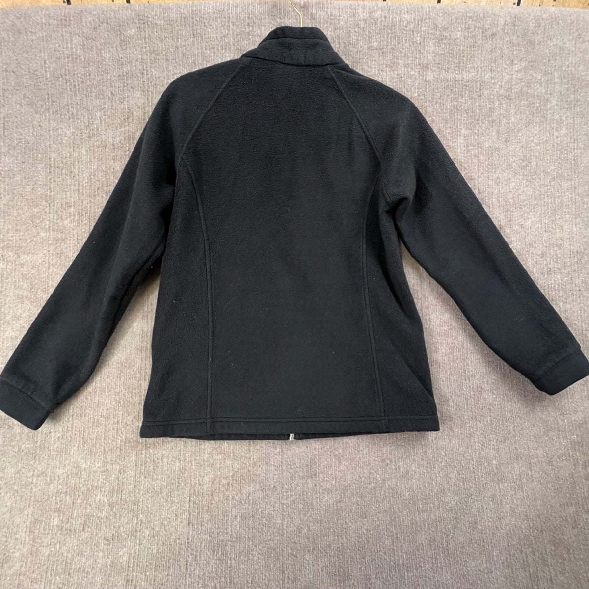 Columbia Fleece Jacket Full Zip Black Kids XL (18/20) Lightweight Warm