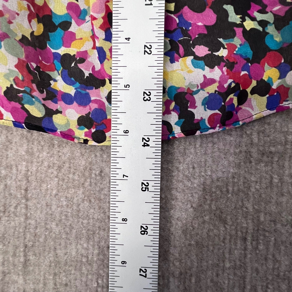 Diane von Furstenberg Silk Blouse S 0 Multicolor Ruched Button Top Dopamine
