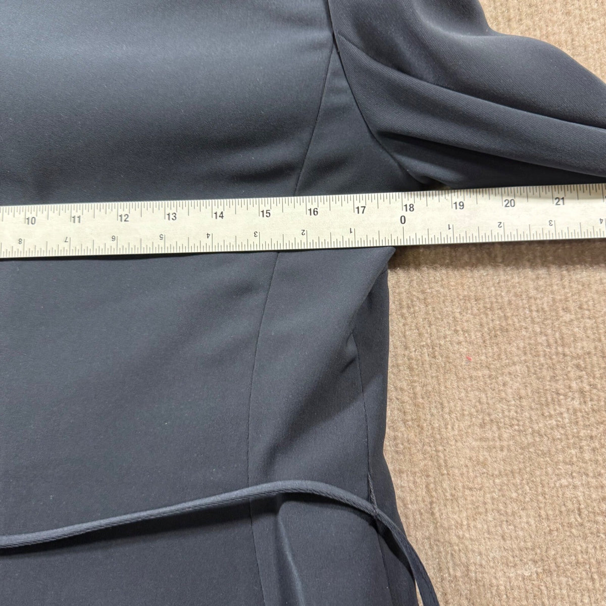 Caslon Navy Blue Belted Blazer Dress Pantsuit Sz 6 Capsule Office Interview Suit