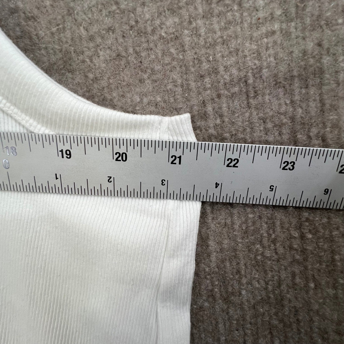 Old Navy Women's White Ribbed Knit Sleeveless Tank Top Casual Basic 3X Plus Size