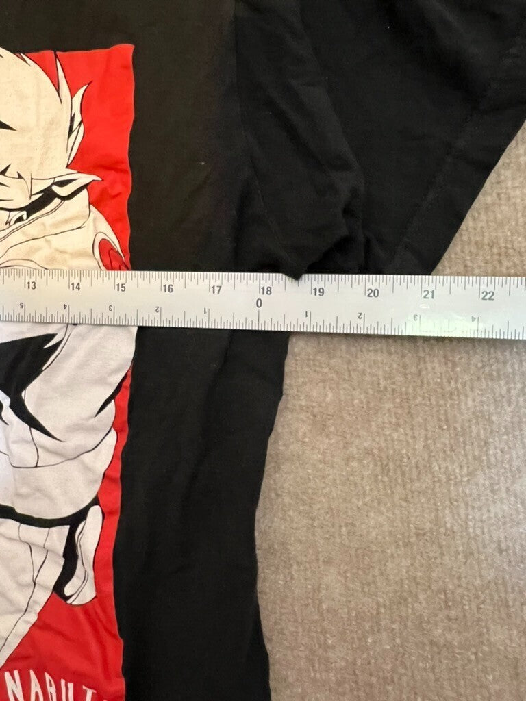 Naruto Shippuden Collection Medium Black shirt with red white graphic print