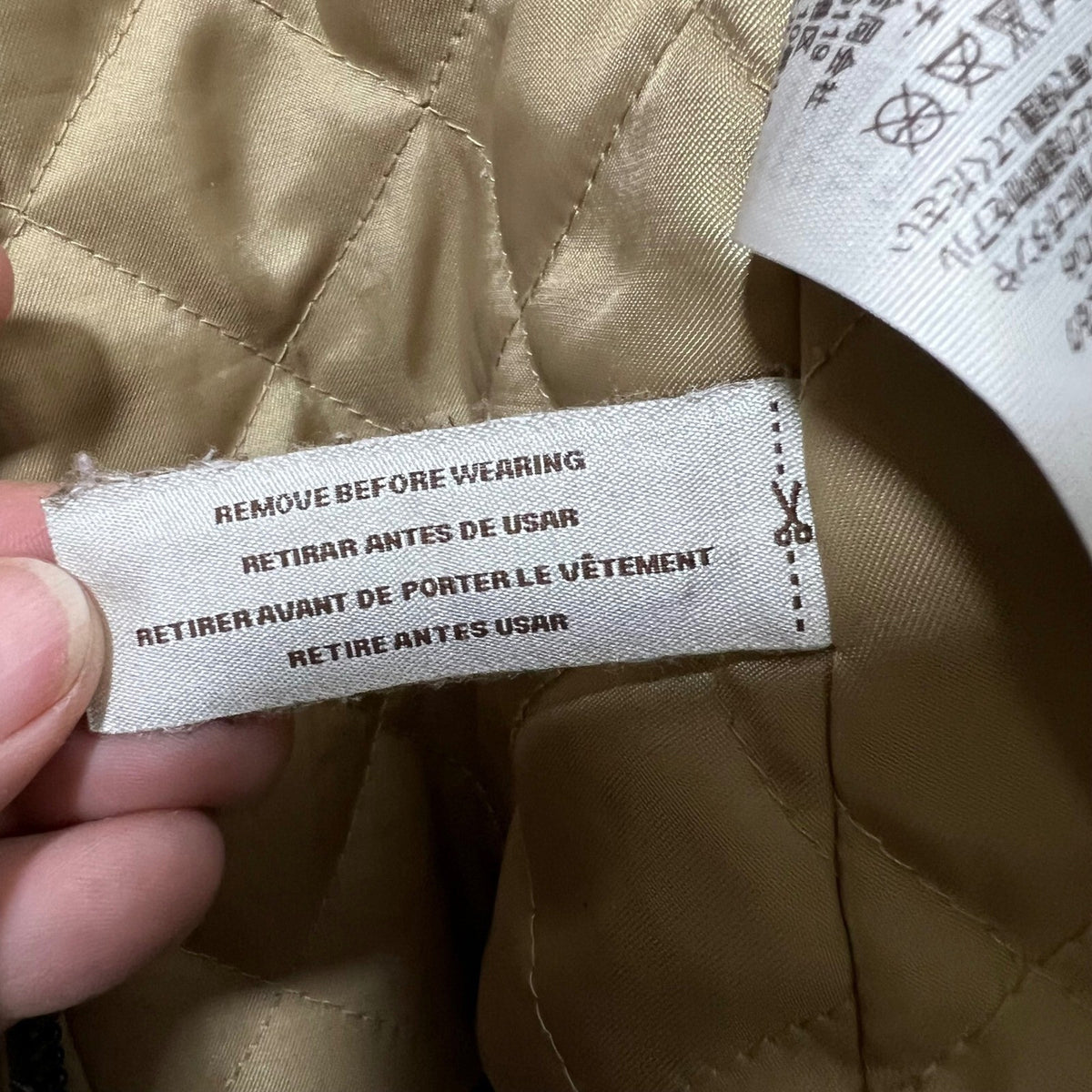 COACH Suede Biker Jacket Sherpa Lined Moto Taupe Quilted Size S No Belt