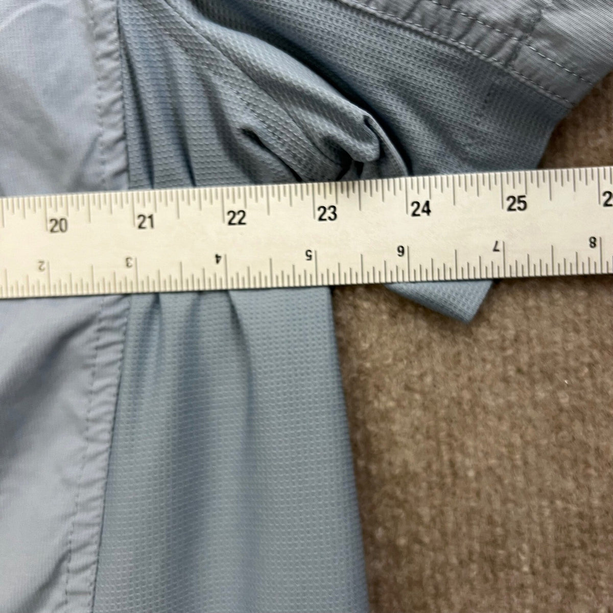 Free Country XL Mens Button Up Short Sleeve Fishing Shirt Blue Outdoors