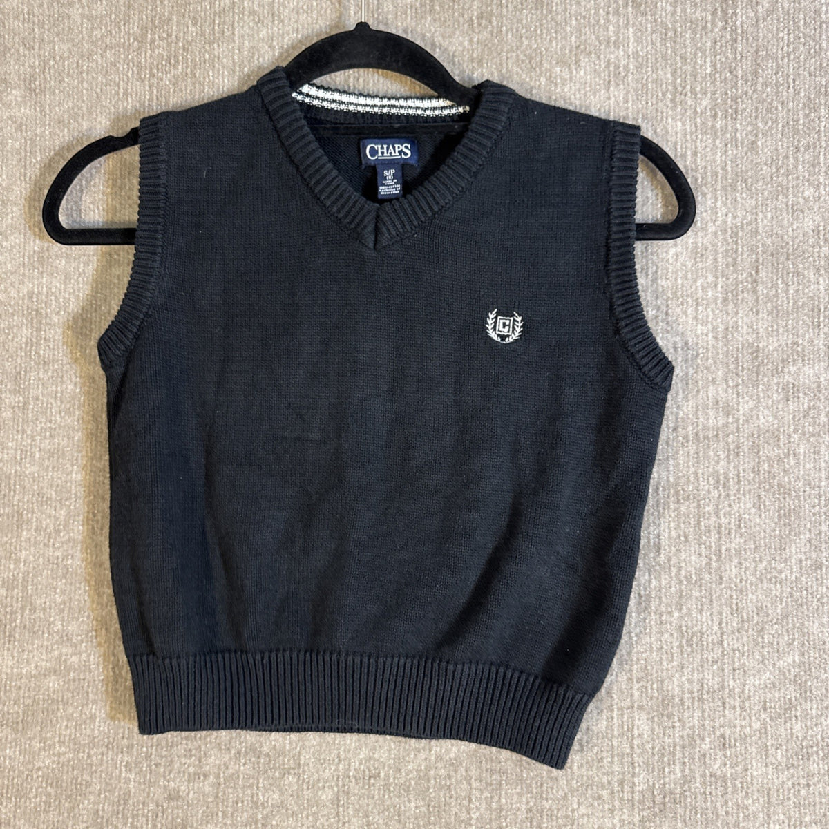 Chaps Kids Sweater Vest Size 8 Small Preppy Uniform Twee