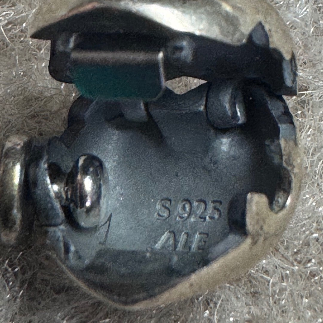 Pandora Heart Clasp Snake Chain Bracelet Women Silver S925 ALE Charm Jewelry