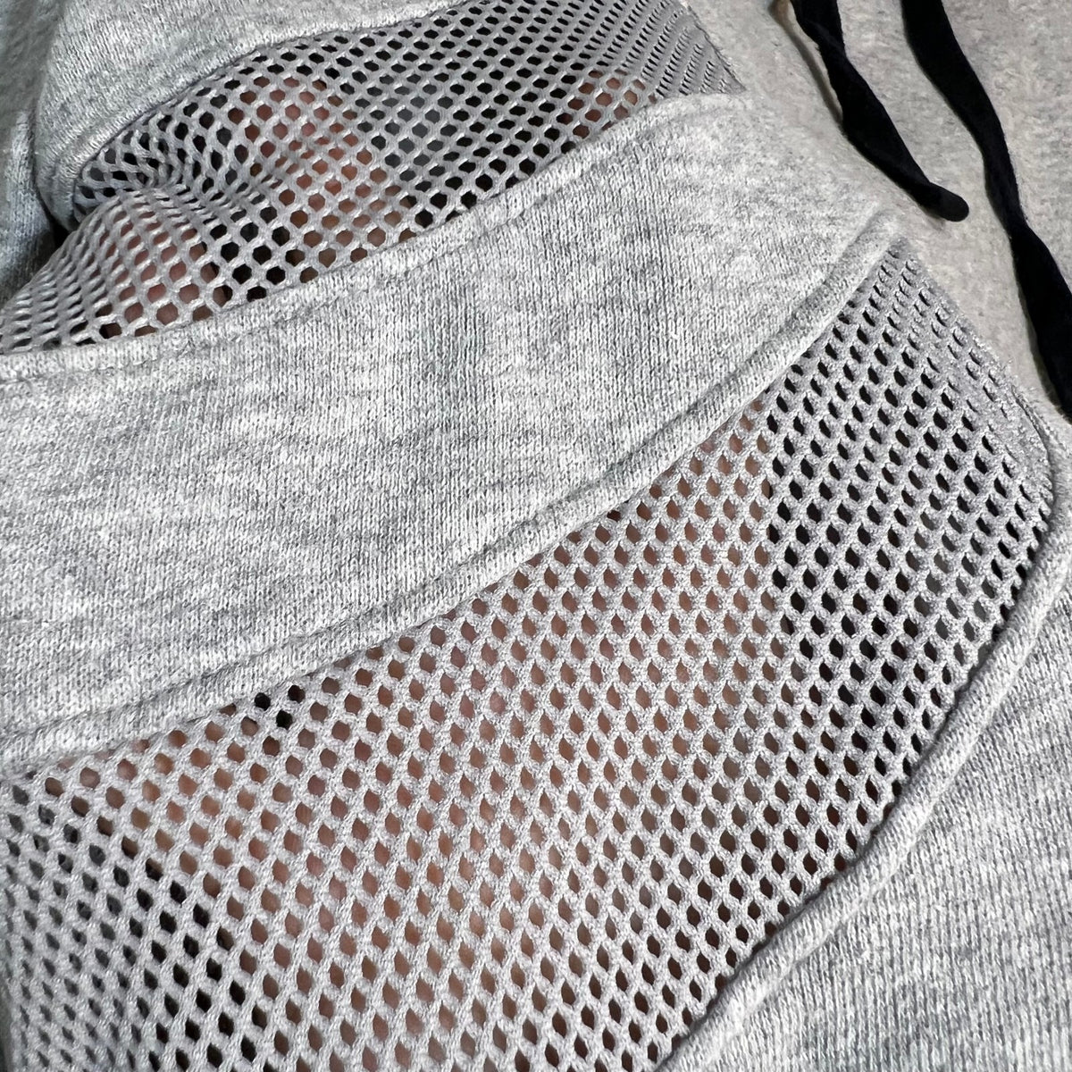 Forever 21 Hoodie Women M Gray Mesh Detail Casual