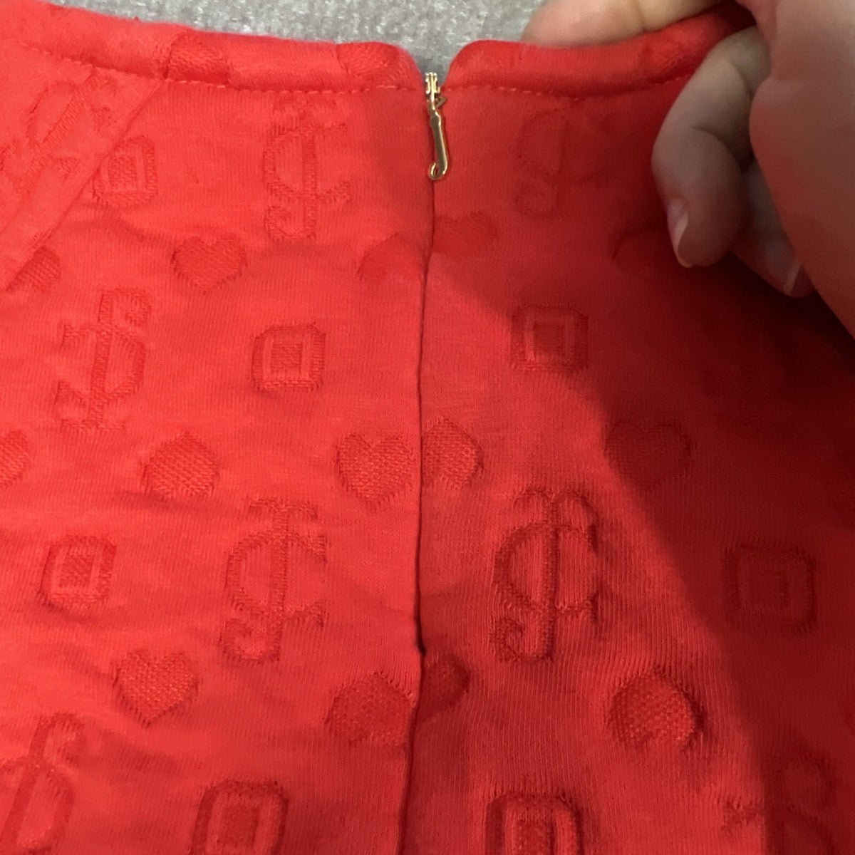 Juicy Couture Tomato Short Sleeve Pullover Top Small Textured Y2K Style