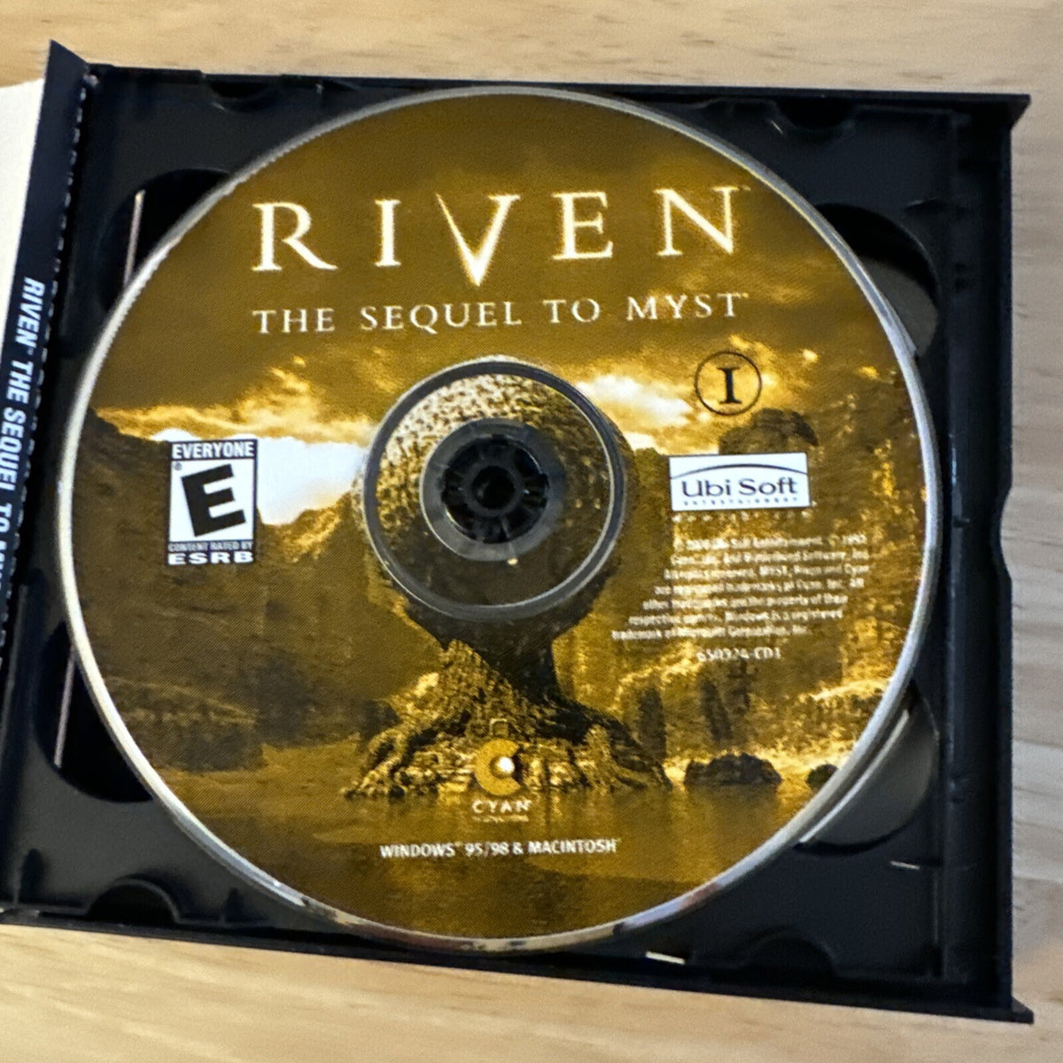 Riven The Sequel to Myst Windows Mac PC CD ROM with Manual & 5 Discs