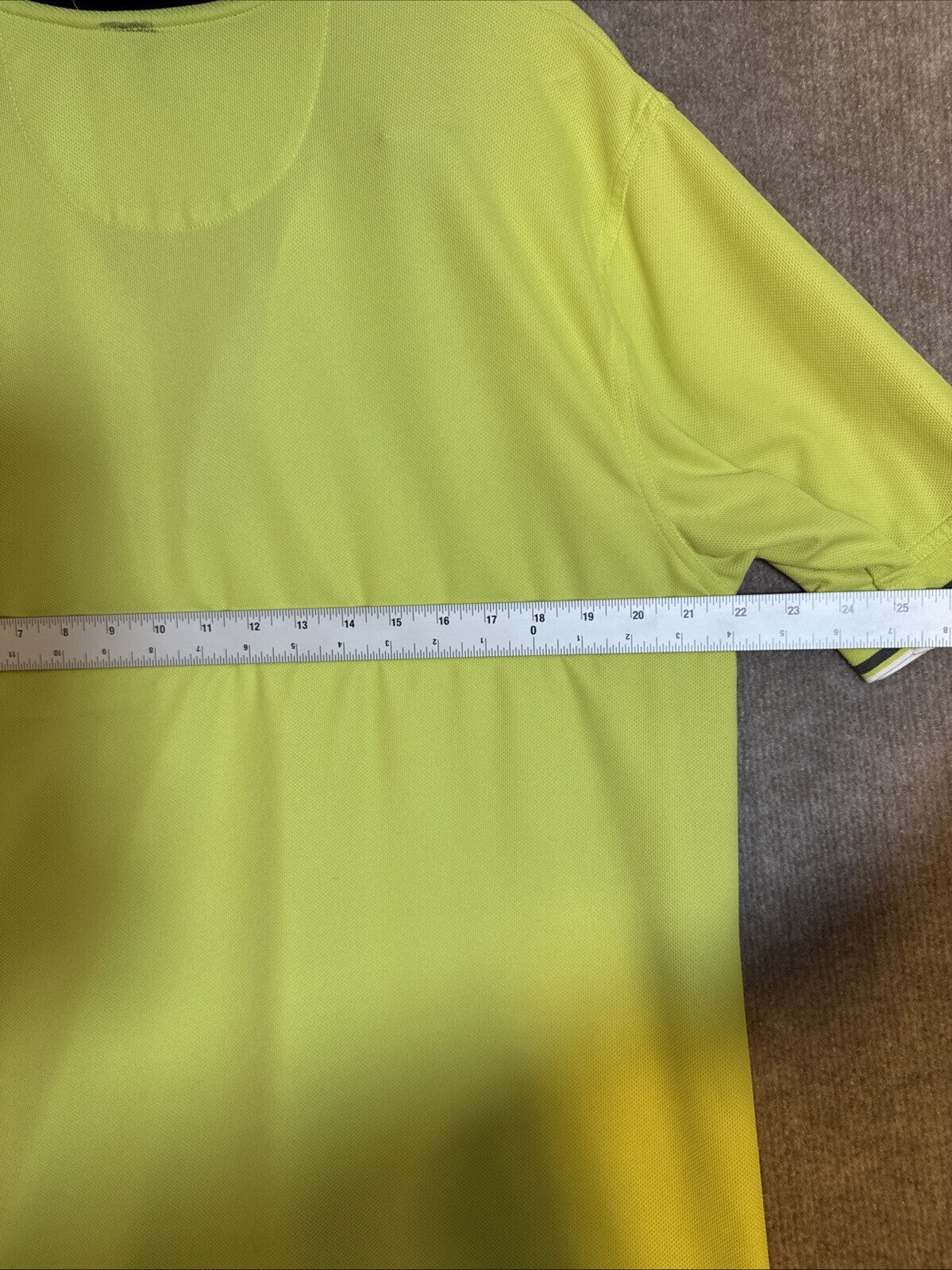 Callaway Golf Shirt XL Bright Yellow Green Performance Mens Polo