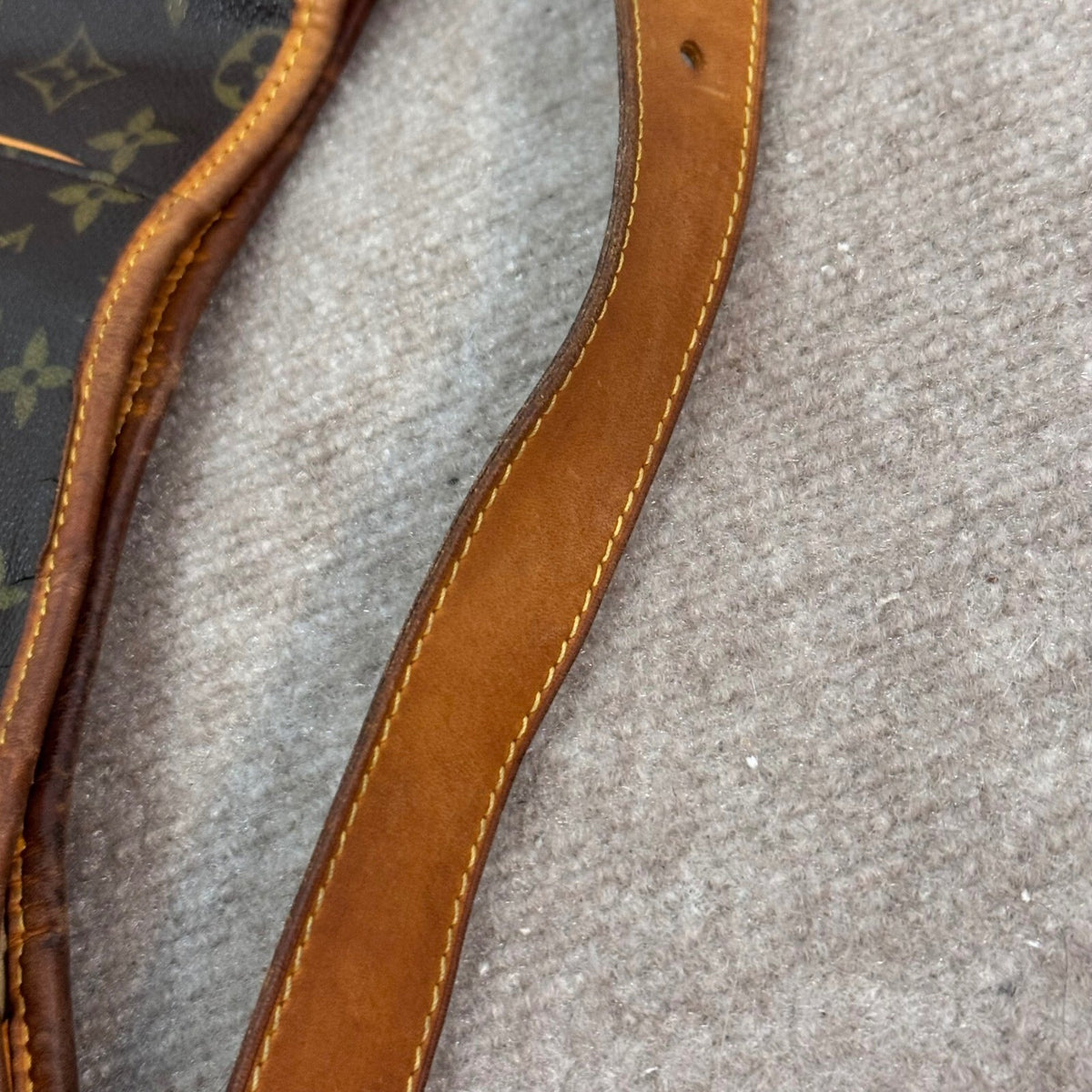 Louis Vuitton Galliera PM Monogram Canvas Shoulder Bag Brown Luxury SD1089 READ