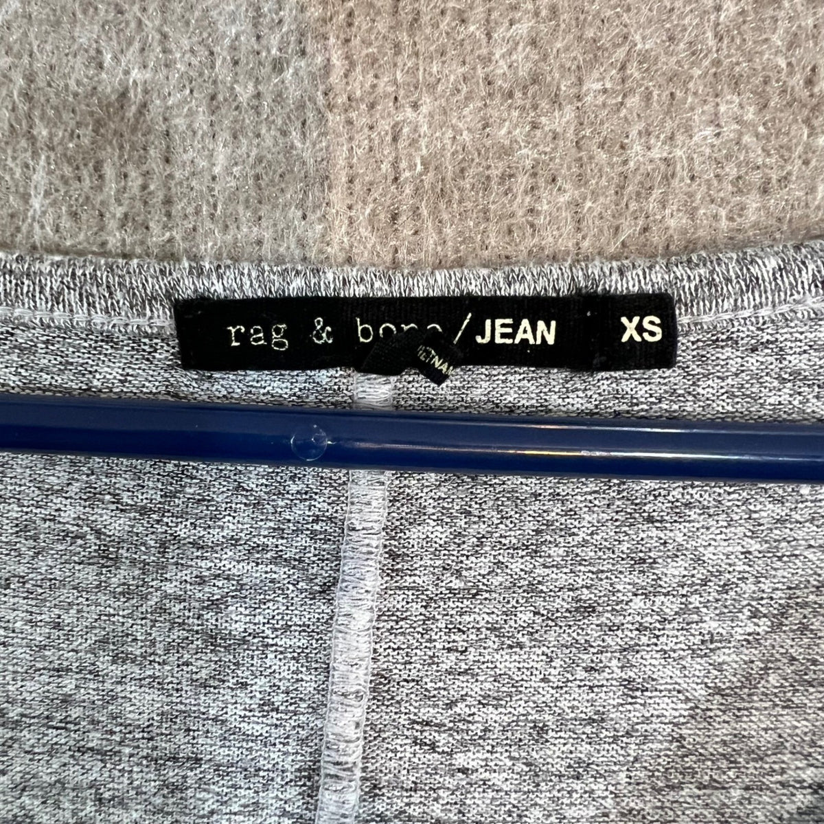 Rag & Bone JEAN Knit Top Women XS V Neck Long Sleeve Heathered Casual Minimalist