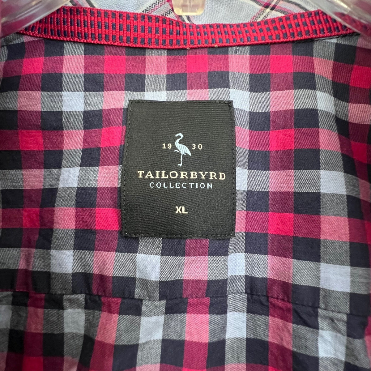Tailorbyrd Collection XL Mens Plaid Button Down Long Sleeve Shirt