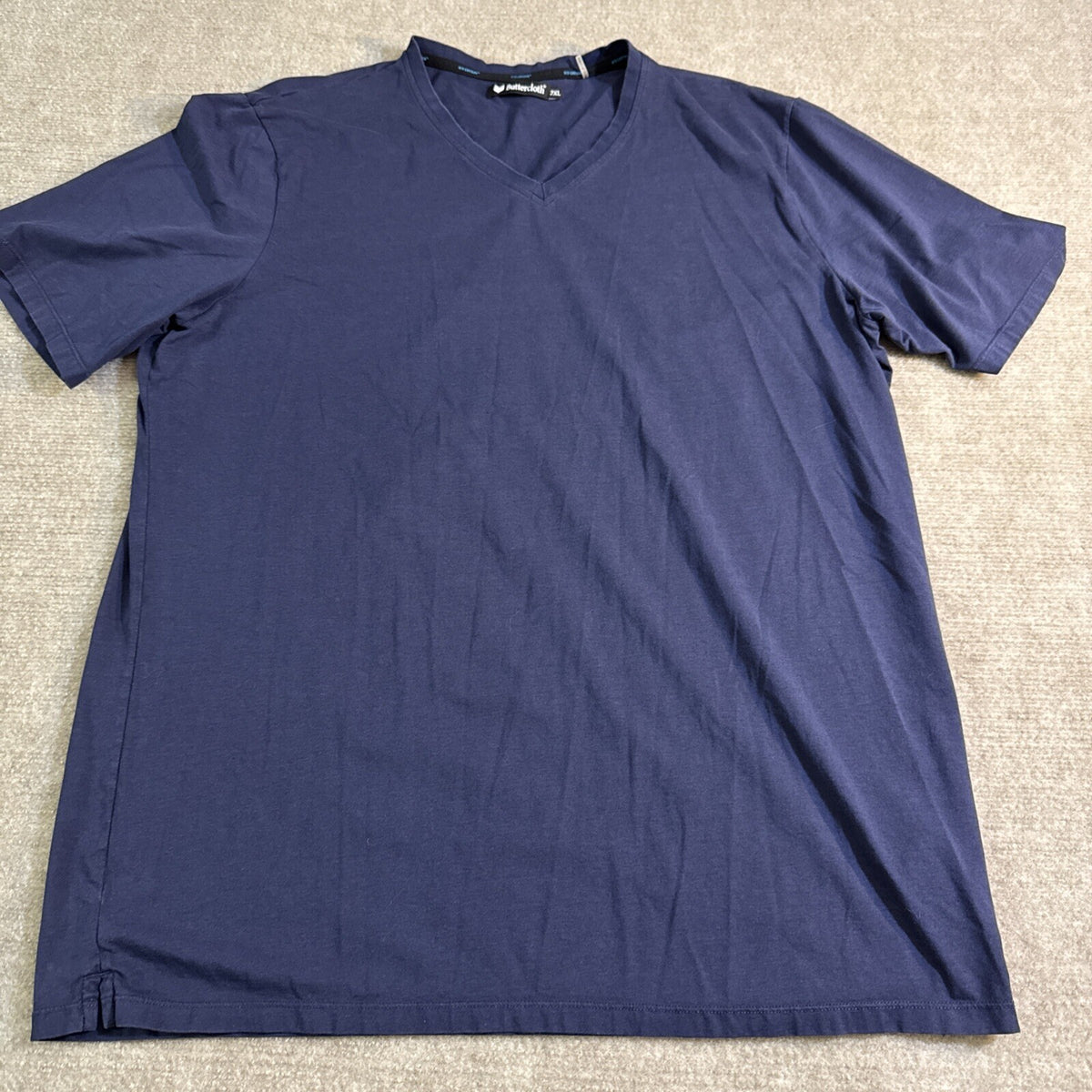 Buttercloth T-Shirt Men 2XL V Neck Cotton Blend
