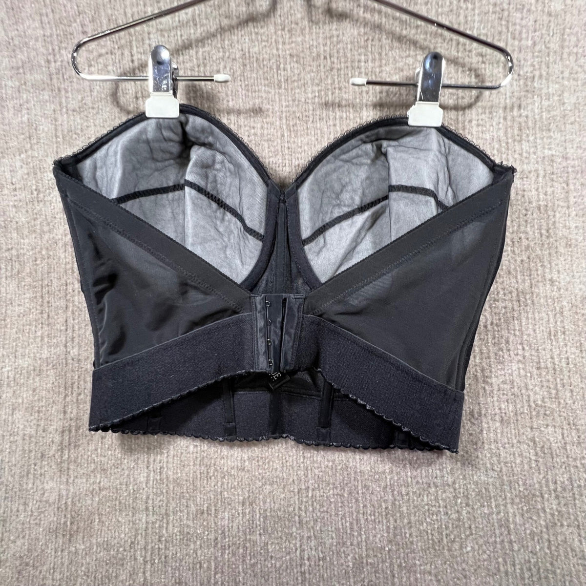 Dominique Apparel Black Longline Strapless Bra 40DD E