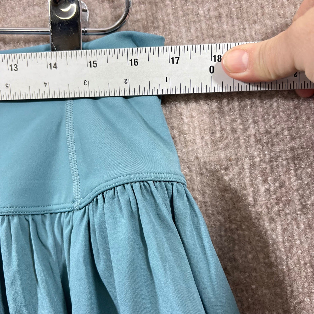 Halara Maxi Skirt Short Women XL Blue Flowy Stretchy Minimalist Boho