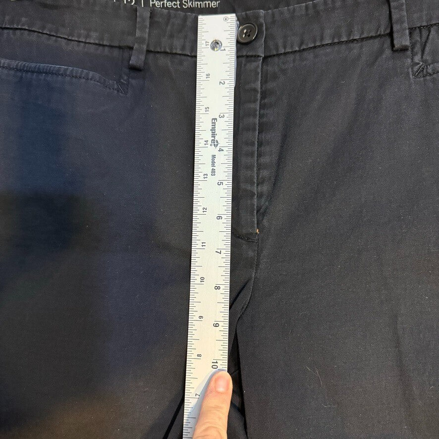 Talbot's Women Sz 12 Black Chino Pants