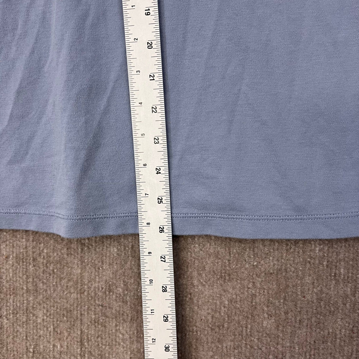 Uniqlo AIRism Polo Shirt Men's Large L Short Sleeve Button Blue Casual