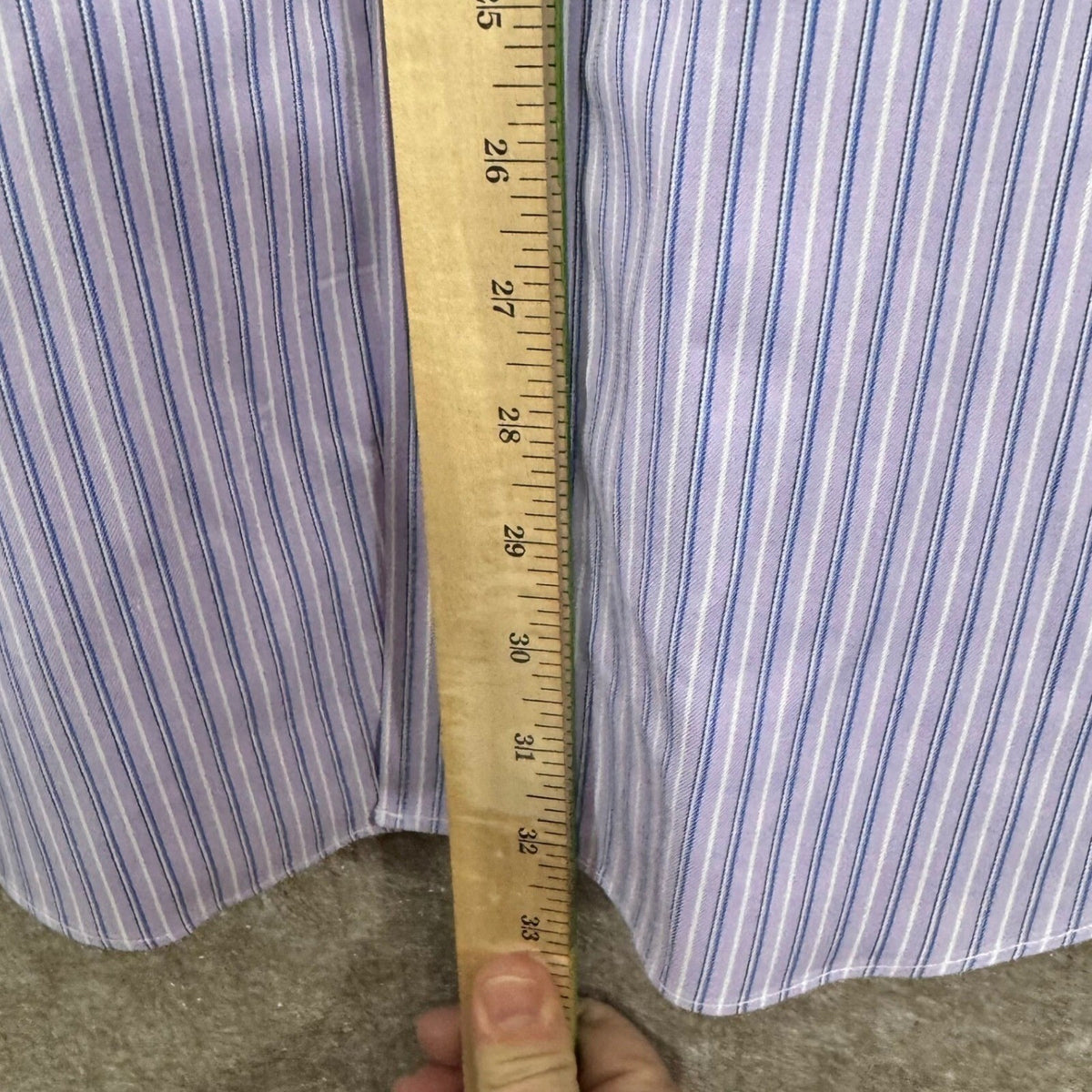 Brooks Brothers Button Down Shirt Mens 18-35 Regent Striped Non-Iron Minimalist