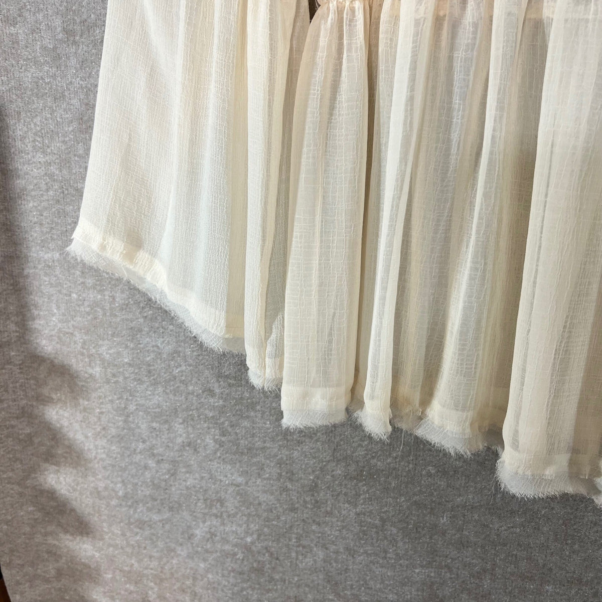 Arula Lace Babydoll Top Womens B 2X Cream Bell Sleeve Sheer Boho Romantic