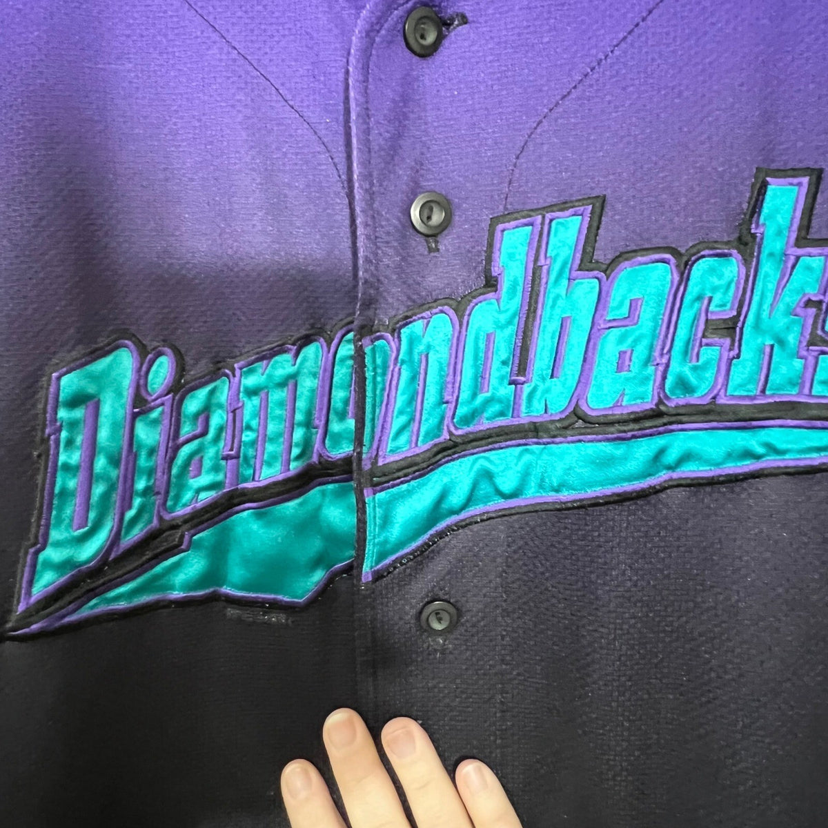 Vintage Y2K Arizona Diamondbacks Jersey Men 2XL Oversized Purple Era Puma