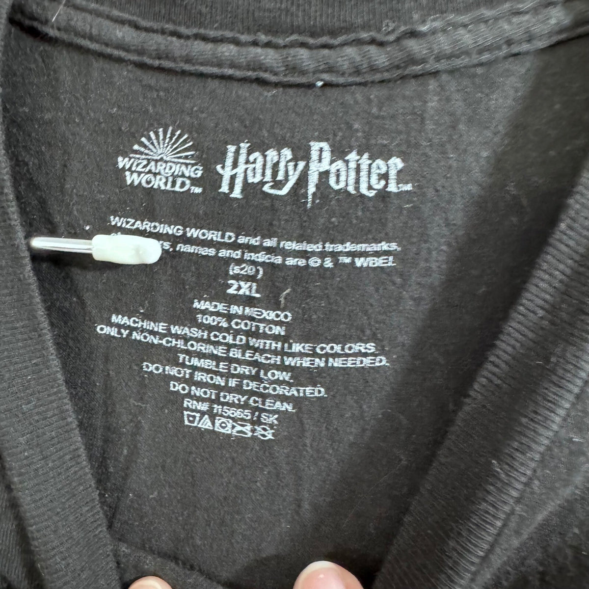 Harry Potter Hogwarts Wizarding World Black T Shirt 2XL Double Extra Large